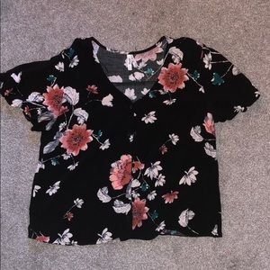 Colorful flower blouse